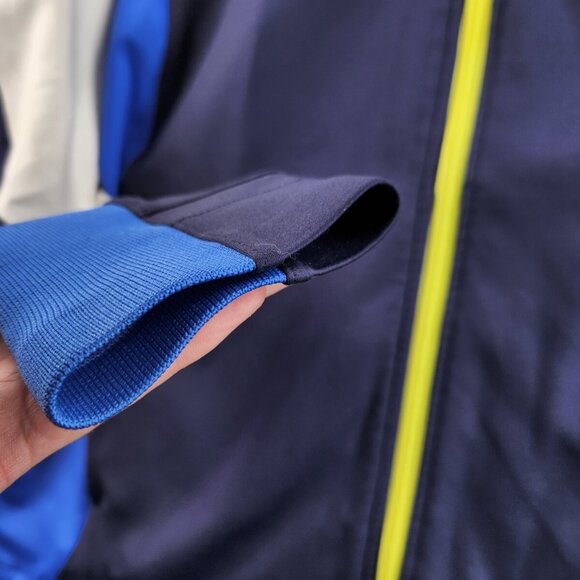 Greyson Full Zip Pockets Blue White Jacket Men Medium Stretch Golf - Picture 12 of 16